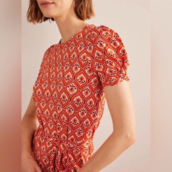 BODEN Knot Detail Jersey Mini Dress - Picture 2 of 11